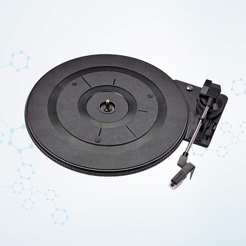 EXCEART Vintage Style Belt Driven Turntable with 28cm Platter for Vinyl Records Retro Phonograph Player Home Audio System Model 1L01 - Image 3